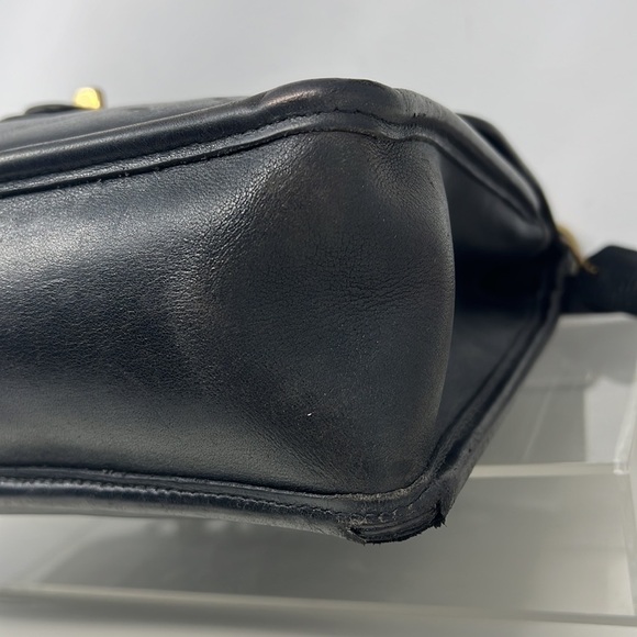 Coach Legacy Vintage 9927 Willis Black Leather Shoulder Crossbody Handbag - Picture 9 of 16